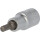 1/2" Innensechskant Bit-Stecknuss, 55 mm lang, 6 mm - Brilliant Tools BT022861