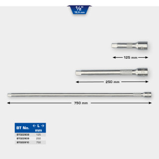 1/2" Verlängerung, 750 mm - Brilliant Tools BT022910