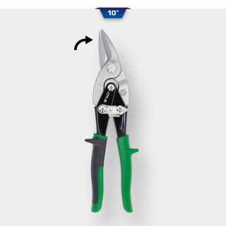 Hebel-Blechdurchgangsschere, rechtsschneidend - Brilliant Tools BT067201