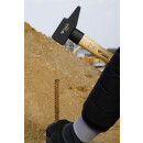Schlosserhammer mit Hickory-Stiel, 800 g, französische Form - Brilliant Tools BT077080