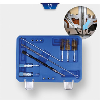 Injektorsitz- und Schacht-Reinigungs-Satz, 14-tlg - Brilliant Tools BT551380