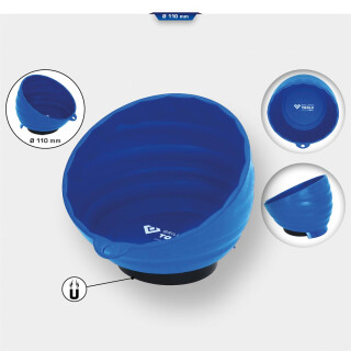 Kunststoff-Magnet-Halbschale, Ø 11 cm - Brilliant Tools BT691159
