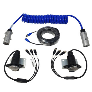 Trailerkabel für 3 Kameras von CARGUARD Systems mit 4-Pin-CGS-Schraubverbinder