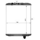 Kühler Alu gelötet passend für DAF 95 09/1987-01/1998 - NRF 50263