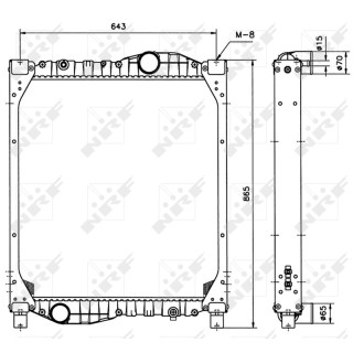 Kühler passend für MAN TRUCK NRF 51589