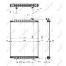 Kühler Alu gelötet passend für RENAULT TRUCKS KERAX 01-  - NRF 519700