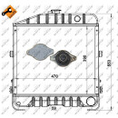 Kühler, Mit Verschluss, EASY FIT passend für CASE IH 433 533 633 733 833 933 740 NRF 52172
