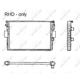 Kühler Alu gelötet passend für IVECO DAILY II 99-  - NRF 53623