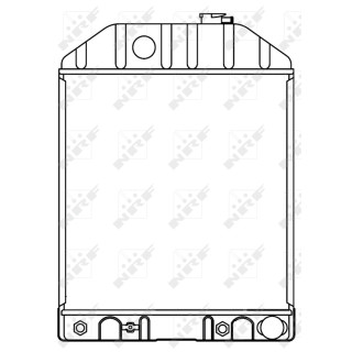 Kühler Alu gelötet passend für FORD NEW HOLLAND 5000 7000  - NRF 53661