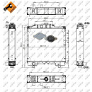 Kühler Alu gelötet passend für NEW HOLLAND TD85 TD95  - NRF 58405