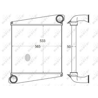 Ladeluftkühler passend für VOLVO FL6 12/1995-03/2000 NRF 30555