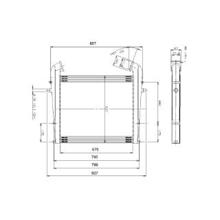 Ladeluftkühler passend für SCANIA 112 H/280 81-  - NRF 309001