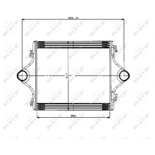 Ladeluftkühler passend für MAN 19.293 FAC 94-  - NRF 309005