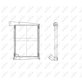 Ladeluftkühler passend für NEOPLAN BUS -  - NRF 309369