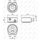 Ölkühler UNIVERSAL - NRF 31301