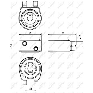 Ölkühler UNIVERSAL - NRF 31302