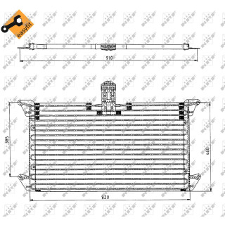 Kondensator passend für SCANIA 4-Series 96-  - NRF 35061