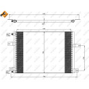 Kondensator passend für RENAULT TRUCK Magnum 00-  - NRF 35638