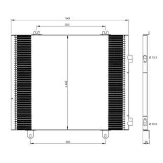 Kondensator passend für Renault TRUCK Mascott 99- NRF 35747
