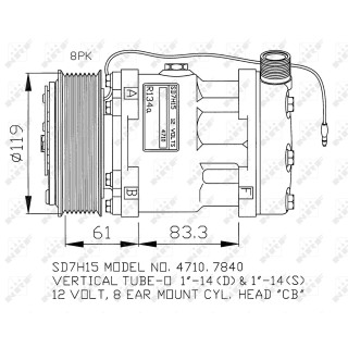Kompressor passend für UNIVERSAL  - NRF 32132G