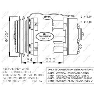 Kompressor UNIVERSAL 4434 NRF 32282