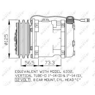 Kompressor UNIVERSAL 6332 - NRF 32802