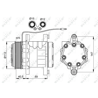 Kompressor UNIVERSAL 7176 - NRF 32878