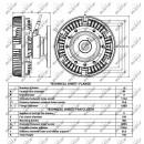 Lüfterkern/Viscokupplung passend für Volvo FM D13C, FM D11C - NRF 49026