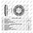 Lüfterkern/Viscokupplung passend für MERCEDES Unimog 07-1993>  - NRF 49071