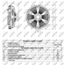 Lüfterkern/Viscokupplung passend für Renault S serie  - NRF 49124