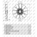 Lüfterkern/Viscokupplung passend für NEW HOLLAND 4635 - NRF 49401