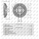 Lüfterkern/Viscokupplung passend für NEW HOLLAND TM140 - NRF 49403