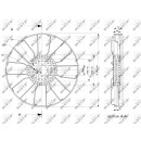 Lüfterrad passend für MERCEDES Atego2/Axor2 10/2004> - NRF 49807
