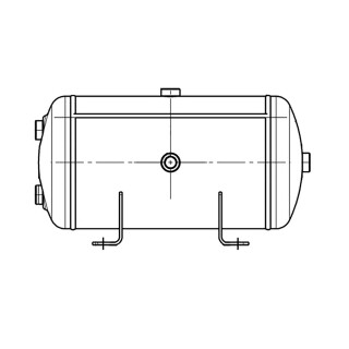 Druckluftbehälter 20L / 246 x 510 / 12,5 bar Universal