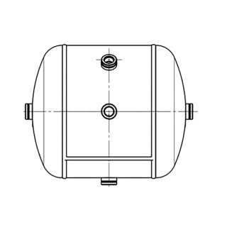 Druckluftbehälter 20L / 300 x 379 / 12,5 bar passend für DAF CF XF 105