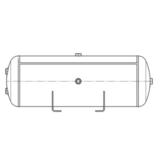 Druckluftbehälter 60L / 310 x 898 / 11 bar Universal