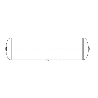 Druckluftbehälter 80L / 310 x 1180 / 11 bar Universal