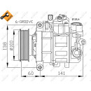 Klimakompressor Audi VW NRF 32263