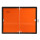 ADR Warntafel klappbar mit Gummirand aus Aluminium 400 x 300
