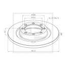 Bremsscheibe Ø 421 passend für MERCEDES-BENZ