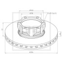 Bremsscheibe Ø 304 passend für MERCEDES-BENZ