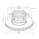 Bremsscheibe Ø 304 passend für MERCEDES-BENZ