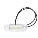 seitliche LED Umrissleuchte 12V 24V orange (3 LEDs)