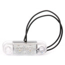 Vordere LED Umrissleuchte 12V 24V weiß (2 LEDs)