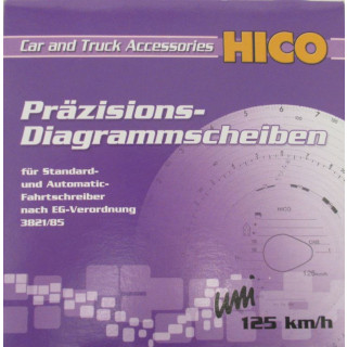 Diagrammscheiben Fahrtenschreiber 125 km/h 100 Stk.