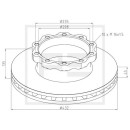 Bremsscheibe Ø 432 E1 90R-02 C0193/0009 passend...