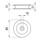 Drahtseilrolle Rolle 80mm 20mm Breite Umlenkrolle...
