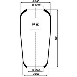 Luftfederbalg passend für BPW, MAN, MERCEDES-BENZ, NEOPLAN, VOLVO