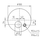 Luftfederbalg Luftanschluss M24 x 1,5 / M16