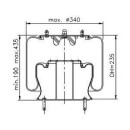 Luftfederbalg Steckausführung Raufoss G - 8 passend...